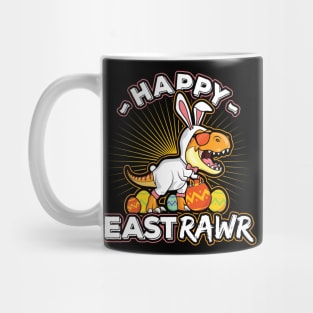 Happy Eastrawr Dinosaur Bunny T-Rex Easter Mug